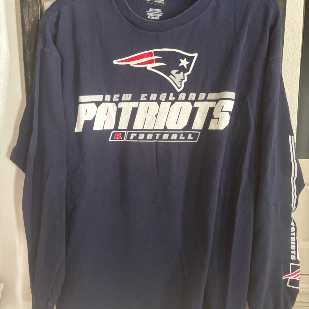 NFL New England Patriots Navy Long Sleeve Tee